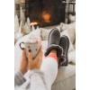 imageDearfoams Womens Fireside Genuine Shearling Water Resistant IndoorOutdoor Foldover BootBlack