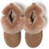 imageDearfoams Womens Fireside Genuine Shearling Water Resistant IndoorOutdoor Foldover BootDriftwood