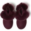 imageDearfoams Womens Fireside Genuine Shearling Water Resistant IndoorOutdoor Foldover BootFig