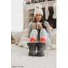 imageDearfoams Womens Fireside Genuine Shearling Water Resistant IndoorOutdoor Foldover BootGrey