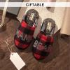 imageDearfoams Womens Gifts for Mom Cute Cozy Mothers Day Mama Bear SlipperFurry Plaid