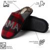 imageDearfoams Womens Gifts for Mom Cute Cozy Mothers Day Mama Bear SlipperFurry Plaid