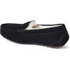 imageDearfoams Womens Moccasin Slipper  Fireside Mel Indoor House Shoe with Genuine Shearling and Cozy Memeory FoamBlackCream