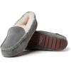 imageDearfoams Womens Moccasin Slipper  Fireside Mel Indoor House Shoe with Genuine Shearling and Cozy Memeory FoamGrey