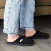 imageDearfoams Womens Slip On Memory Foam Comfort Samatha Scuff House Slipper with Wide WidthsBlack