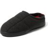 imageDearfoams Mens Memory Foam Indoor Outdoor House SlipperBrayden ClogGiftsBlack