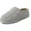 imageDearfoams Mens Memory Foam Indoor Outdoor House SlipperBrayden ClogGiftsLight Heather Grey
