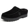 imageDearfoams Mens Reed Genuine Suede ClogBlack