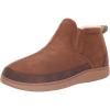 imageDearfoams Mens Spencer Microsuede IndoorOutdoor Comfort Boot with Fleece LiningChestnut