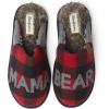 imageDearfoams Womens Gifts for Mom Cute Cozy Mothers Day Mama Bear SlipperFurry Plaid