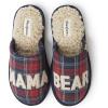 imageDearfoams Womens Gifts for Mom Cute Cozy Mothers Day Mama Bear SlipperNavy Plaid