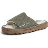 imageDearfoams Womens Norma Adjustable Wool Slide SlipperMoss