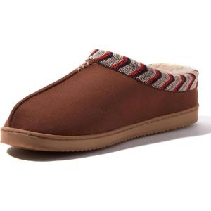 imageDearfoams Mens IndoorOutdoor Warner Memory Foam Comfort Clog SlipperPotting Soil