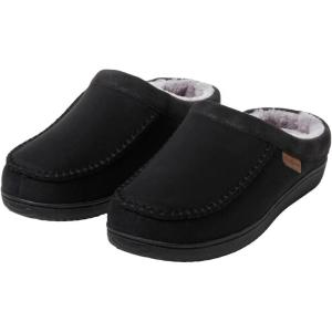 imageDearfoams Mens Memory Foam SlipperBlack