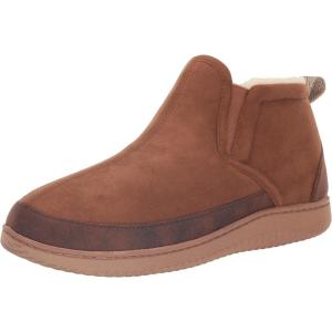 imageDearfoams Mens Spencer Microsuede IndoorOutdoor Comfort Boot with Fleece LiningChestnut