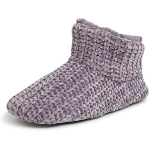 imageDearfoams Womens Chenille Bootie SlipperExcalibur