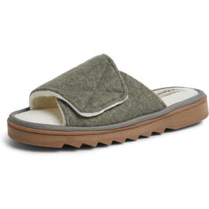 imageDearfoams Womens Norma Adjustable Wool Slide SlipperMoss