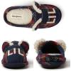 imageDearfoams Kids and Toddlers Lil Bear Baby Bear Christmas Holiday Matching Pajama Family Bear SlipperLil Bear Blue Tartan Plaid