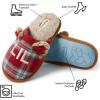 imageDearfoams Kids and Toddlers Lil Bear Baby Bear Christmas Holiday Matching Pajama Family Bear SlipperLil Bear RedBlue Plaid
