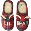imageDearfoams Kids and Toddlers Lil Bear Baby Bear Christmas Holiday Matching Pajama Family Bear SlipperLil Bear Tartan Plaid
