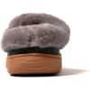 imageDearfoams Mens Baro IndoorOutdoor Memory Foam Clog SlipperDark Heather Grey