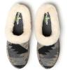 imageDearfoams Mens Baro IndoorOutdoor Memory Foam Clog SlipperGrey Combo