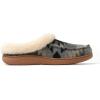 imageDearfoams Mens Baro IndoorOutdoor Memory Foam Clog SlipperGrey Combo