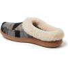 imageDearfoams Mens Baro IndoorOutdoor Memory Foam Clog SlipperGrey Combo