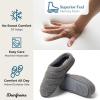 imageDearfoams Mens Breathable Memory Foam Asher Clog House Shoe SlipperGrey Knit