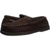 imageDearfoams Mens Breathable Memory Foam Indoor Outdoor Keaton Moccasin Slipper with Wide WidthsCoffee Microsuede