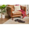 imageDearfoams Mens Breathable Memory Foam Indoor Outdoor Keaton Moccasin Slipper with Wide WidthsPavement Microsuede