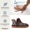 imageDearfoams Mens Brixen IndoorOutdoor Memory Foam Boot Alpine Camping Cozy Slipper House ShoeBlack Combo