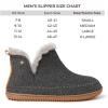 imageDearfoams Mens Brixen IndoorOutdoor Memory Foam Boot Alpine Camping Cozy Slipper House ShoeDark Heather Grey