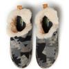 imageDearfoams Mens Brixen IndoorOutdoor Memory Foam Boot Alpine Camping Cozy Slipper House ShoeGrey Combo