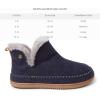 imageDearfoams Mens Brixen IndoorOutdoor Memory Foam Boot Alpine Camping Cozy Slipper House ShoeNavy Heather