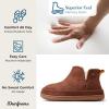 imageDearfoams Mens Brixen IndoorOutdoor Memory Foam Boot Alpine Camping Cozy Slipper House ShoePotting Soil