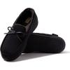 imageDearfoams Mens Indoor Outdoor Breathable Pierce Moccasin SlipperBlack