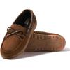 imageDearfoams Mens Indoor Outdoor Breathable Pierce Moccasin SlipperChestnut