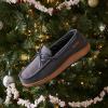 imageDearfoams Mens Indoor Outdoor Breathable Pierce Moccasin SlipperChestnut