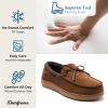 imageDearfoams Mens Indoor Outdoor Breathable Pierce Moccasin SlipperChestnut