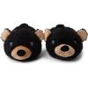 imageDearfoams Toddler ampamp Kids Cute Shark Cow Unicorn Dog Dinosaur and Animal Critter SlippersBlack Bear