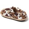 imageDearfoams Toddler ampamp Kids Cute Shark Cow Unicorn Dog Dinosaur and Animal Critter SlippersCow