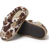 imageDearfoams Toddler ampamp Kids Cute Shark Cow Unicorn Dog Dinosaur and Animal Critter SlippersCow