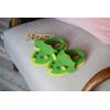 imageDearfoams Toddler ampamp Kids Cute Shark Cow Unicorn Dog Dinosaur and Animal Critter SlippersGreen Dinosaur