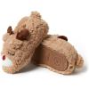 imageDearfoams Toddler ampamp Kids Cute Shark Cow Unicorn Dog Dinosaur and Animal Critter SlippersKids Reindeer