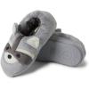 imageDearfoams Toddler ampamp Kids Cute Shark Cow Unicorn Dog Dinosaur and Animal Critter SlippersRaccoon