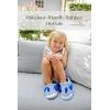 imageDearfoams Toddler ampamp Kids Cute Shark Cow Unicorn Dog Dinosaur and Animal Critter SlippersShark