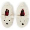 imageDearfoams Toddler ampamp Kids Cute Shark Cow Unicorn Dog Dinosaur and Animal Critter SlippersWhite Bear