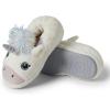 imageDearfoams Toddler ampamp Kids Cute Shark Cow Unicorn Dog Dinosaur and Animal Critter SlippersWhite Unicorn