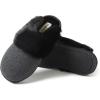 imageDearfoams Womens Dahlia Rib Knit Scuff SlipperBlack